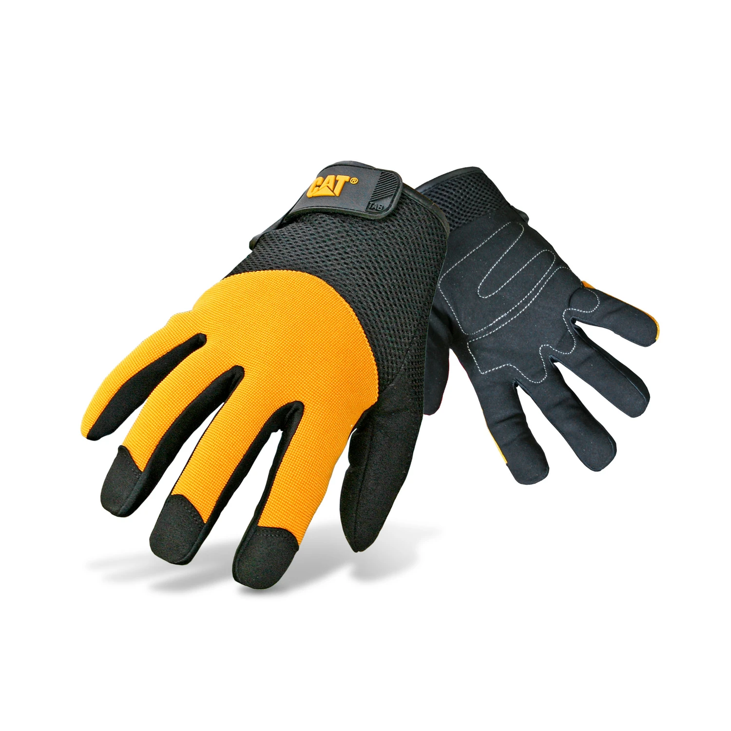 Men's Indoor/outdoor Padded Work Gloves Black/yellow Large