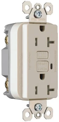 20-amp White Tamper-resistant Gfci Duplex Electrical Outlet 120v