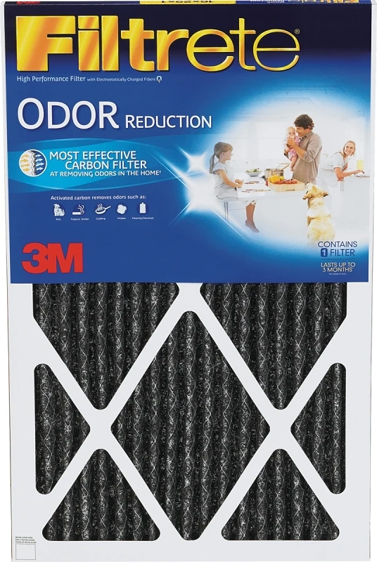 Filtrete Odor Reduction 20 in. W X 25 in. H X 1 in. D Carbon 1200 MPR Pleated Air Filter 1 pk