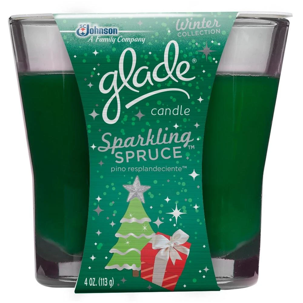 Glade Holiday Candle Sparkling Spruce - 6 Pack