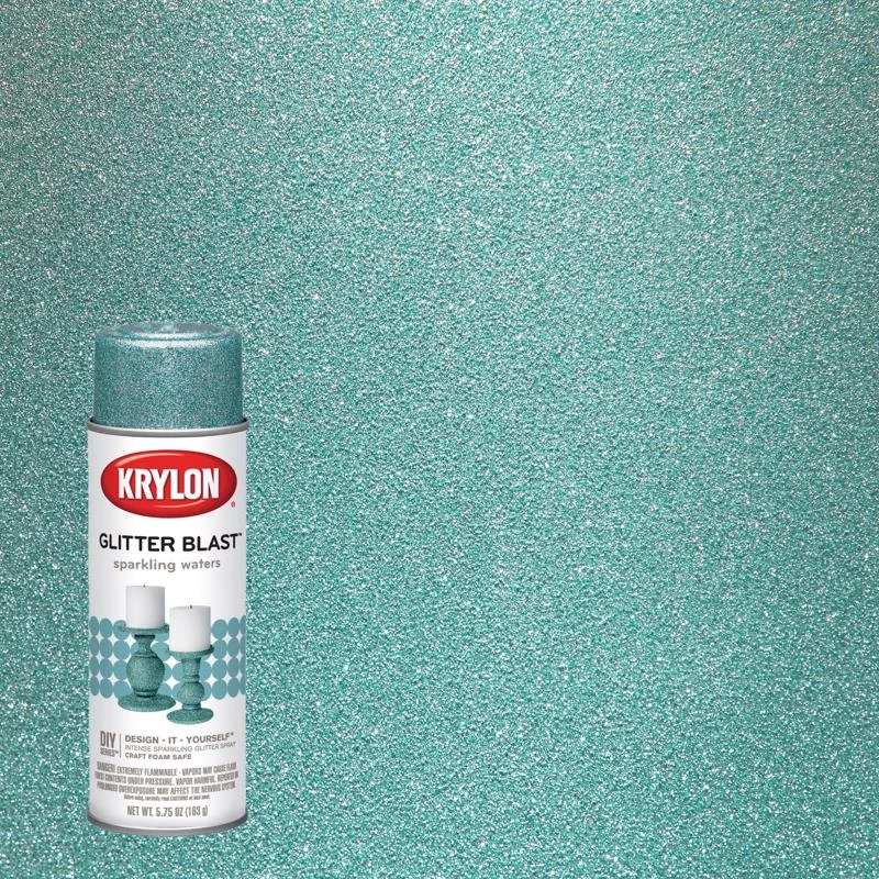 Sparkling Waters Glitter Blast Spray Paint 5.75 Oz - Indoor/outdoor Use