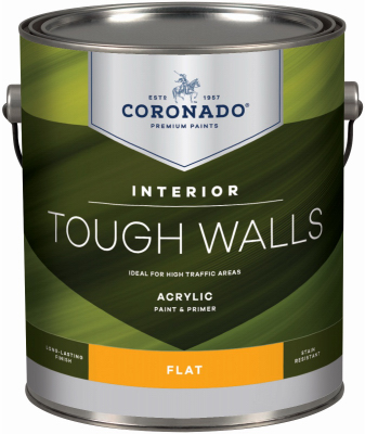 Tough Walls Acrylic Paint - Flat