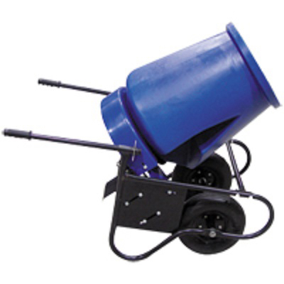 3.5 Cubic Foot Wheelbarrow Concrete Mixer with Durable Steel Drum and Frame