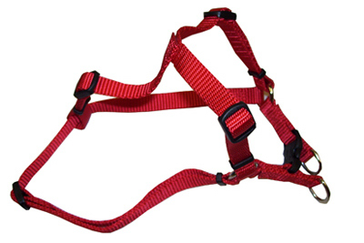 Adjustable Dog Harness, Red, 3/4-inch, Fits 20-30 Inches