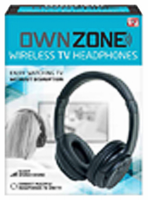 Sharper Image Own Zone Wireless Over The Ear TV Headphones 1 pk