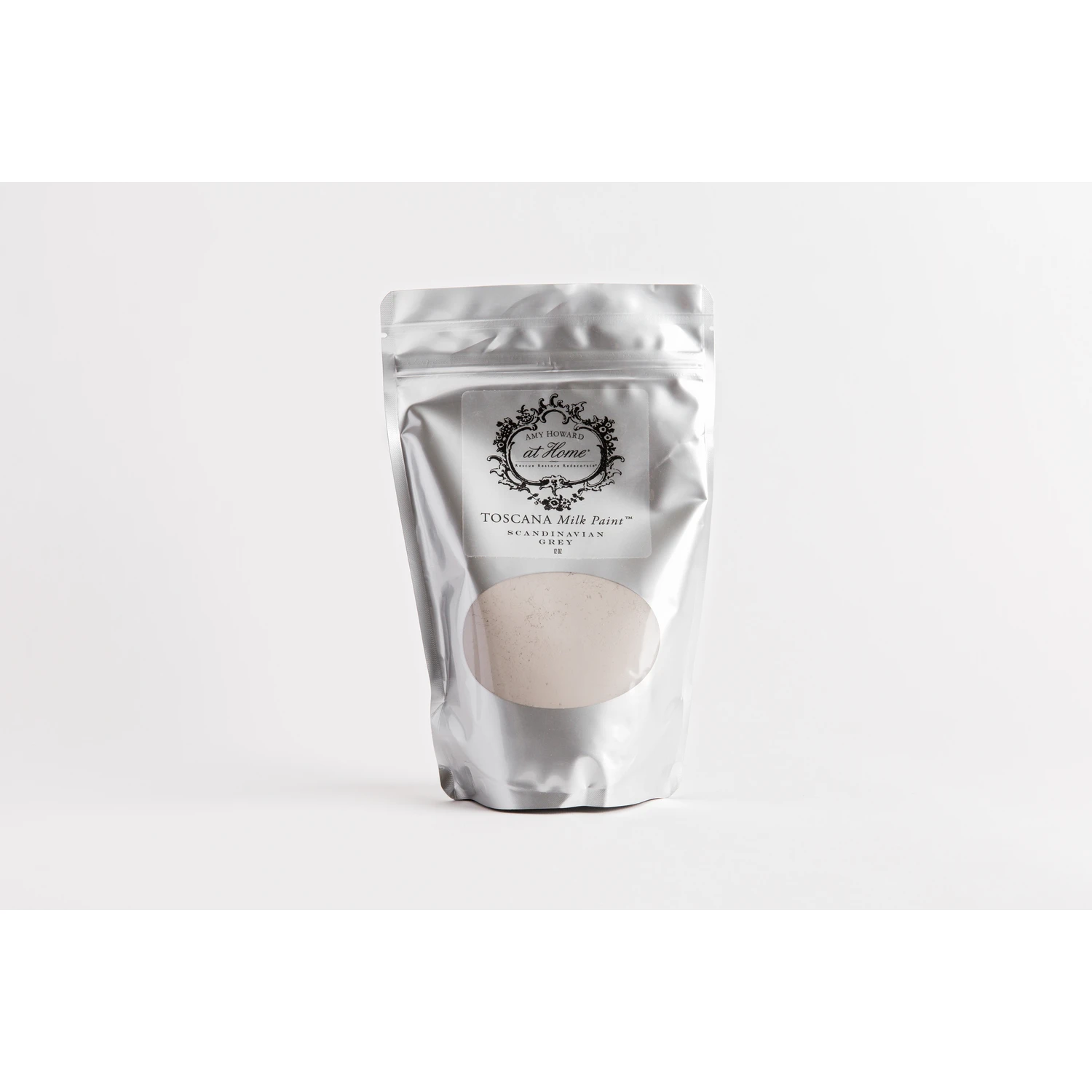 Toscana Milk Paint Pigment Powder in Scandinavian Gray, 12 Ounce Container