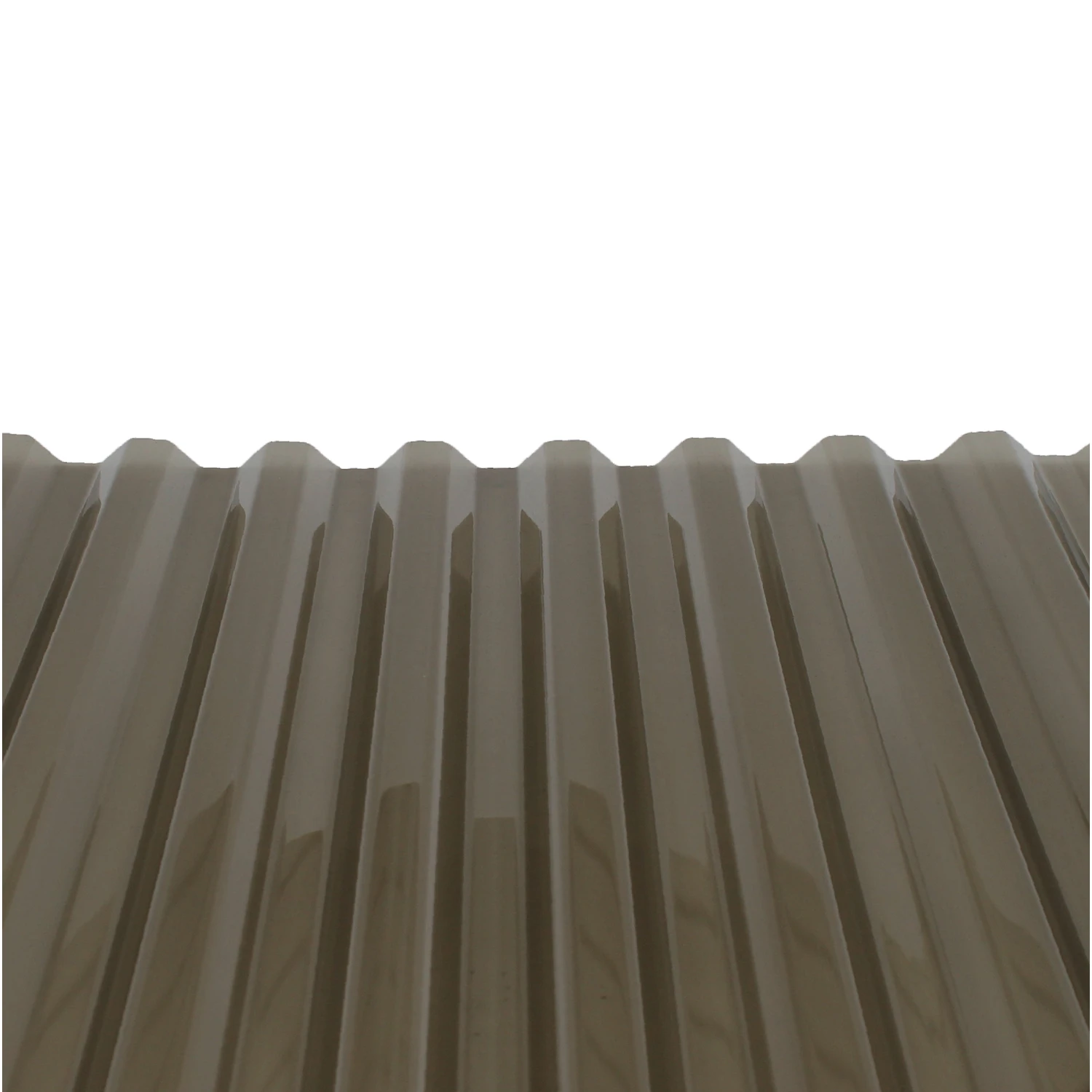 Polycarb 26 In. X 8 Ft. Smoke Square Wave Polycarbonate Corrugated Panels