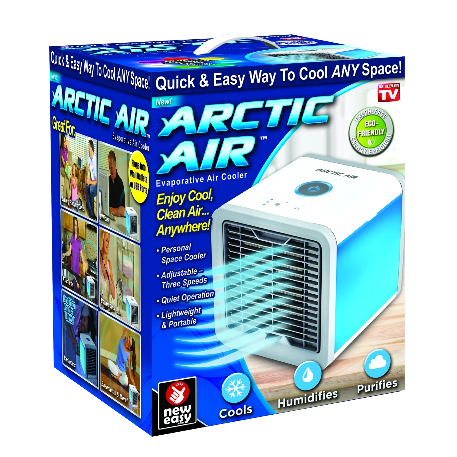 Arctic Air As Seen On Tv 45 Sq Ft Portable Air Conditioner Model Aa-mc4