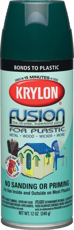 Fusion All-in-one Spray Paint + Primer, Gloss Hunter Green, 12-oz. Can