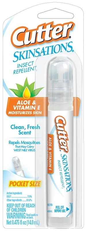 Skinsations 0.475 Oz. Pen-size Insect Repellent Pump With Aloe And Vitamin E