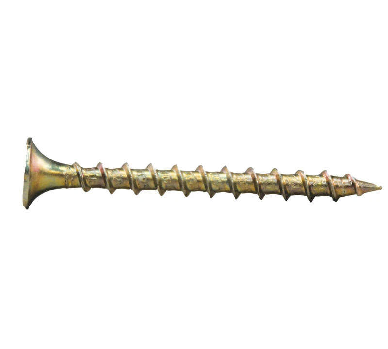 ProFIT 0333158G Screw, #9 Thread, 2-1/2 in L, Coarse Thread, Bugle Head, Star Drive, Steel, Yellow Zinc, 99 PK