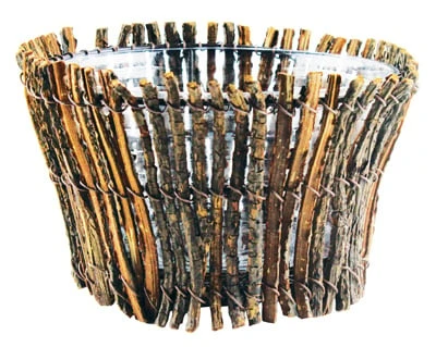 7728-12-9180 8-inch Grapevine Planter For Indoor And Outdoor Use