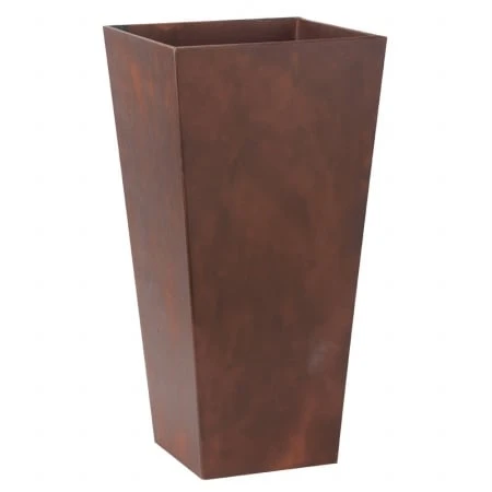 Novelty 27.5-inch Ella Tall Teak Planter - Stylish And Durable Outdoor Decor