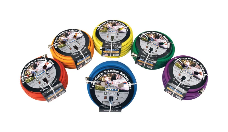 Colorstorm 5/8 In. D X 50 Ft. L Heavy Duty Premium Rubber Garden Hose
