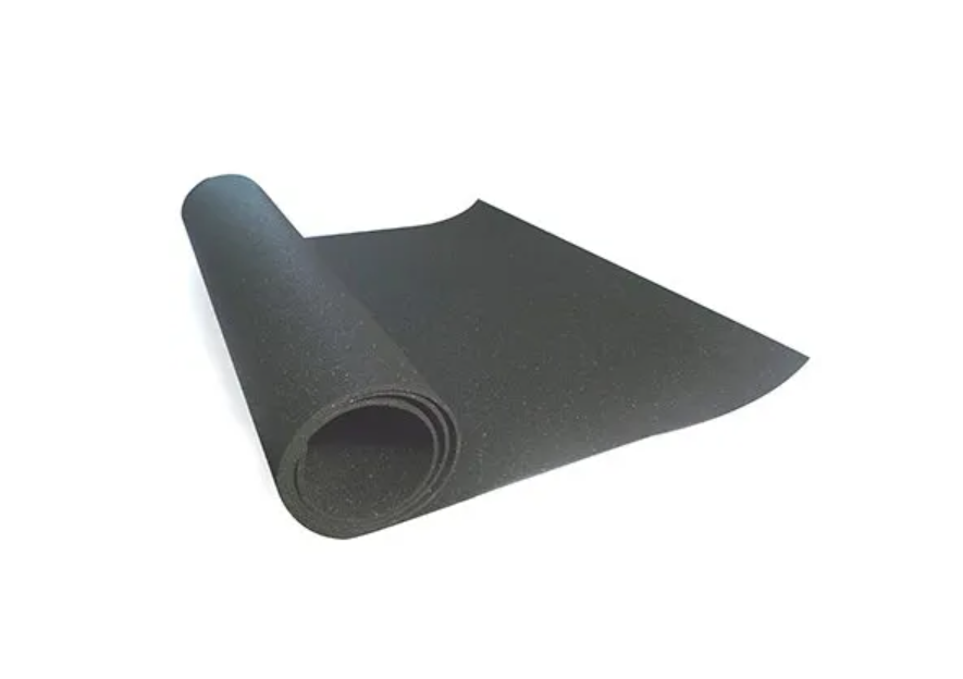 Flexgard 60 In. W X 96 In. L Black Smooth Top/smooth Bottom Rubber Utility Mat
