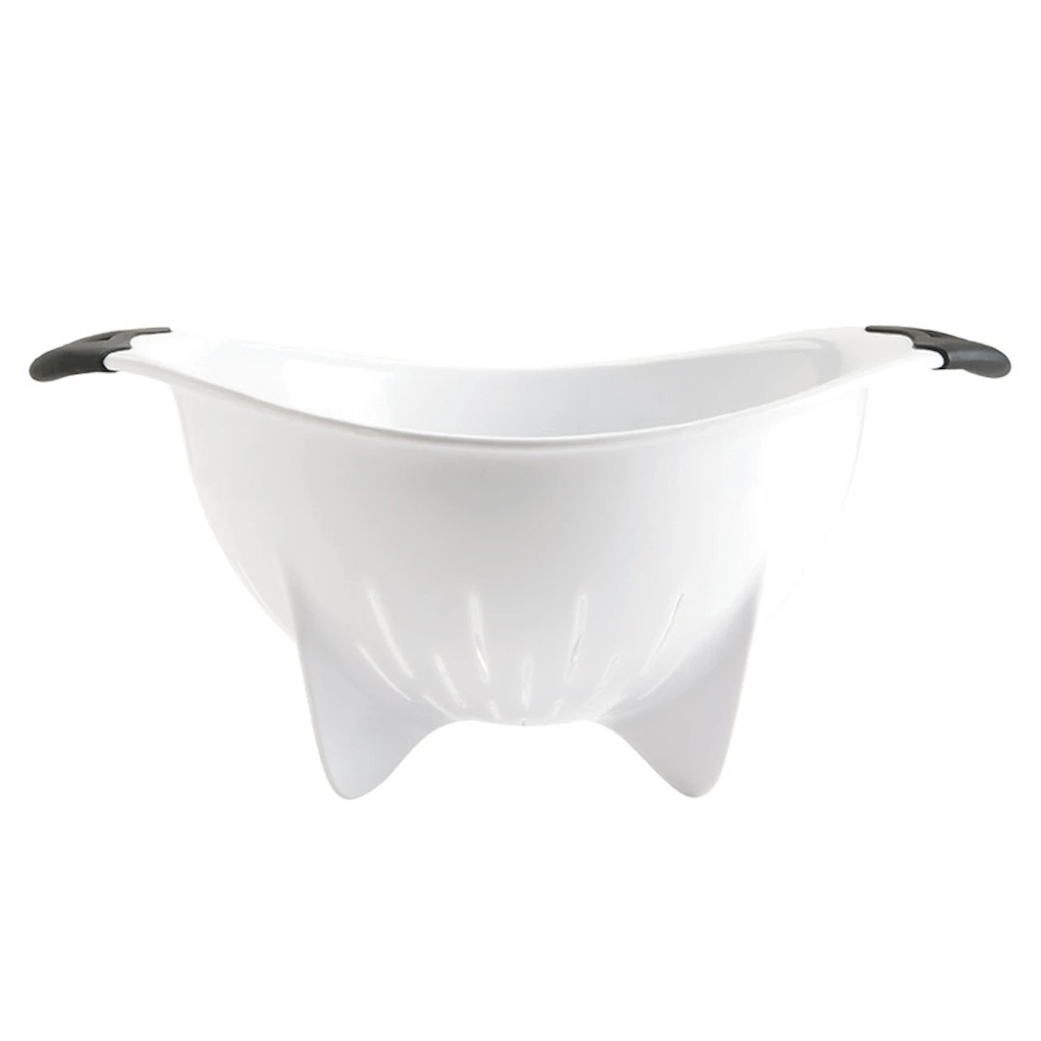 4 Qt. Plastic Colander - Dishwasher Safe, White, 10 In. X 13 In.
