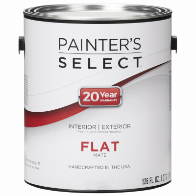 Acrylic Latex Paint, Flat Deep Base, 1-Gal.