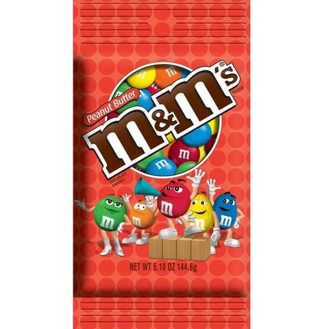 M&M PEANUTBUTTER BAG 5.1OZ
