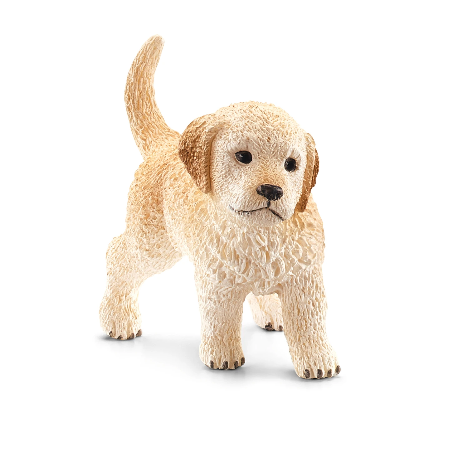Farm World Golden Retriever Puppy Toy - Realistic Plastic Figurine For Ages 3+