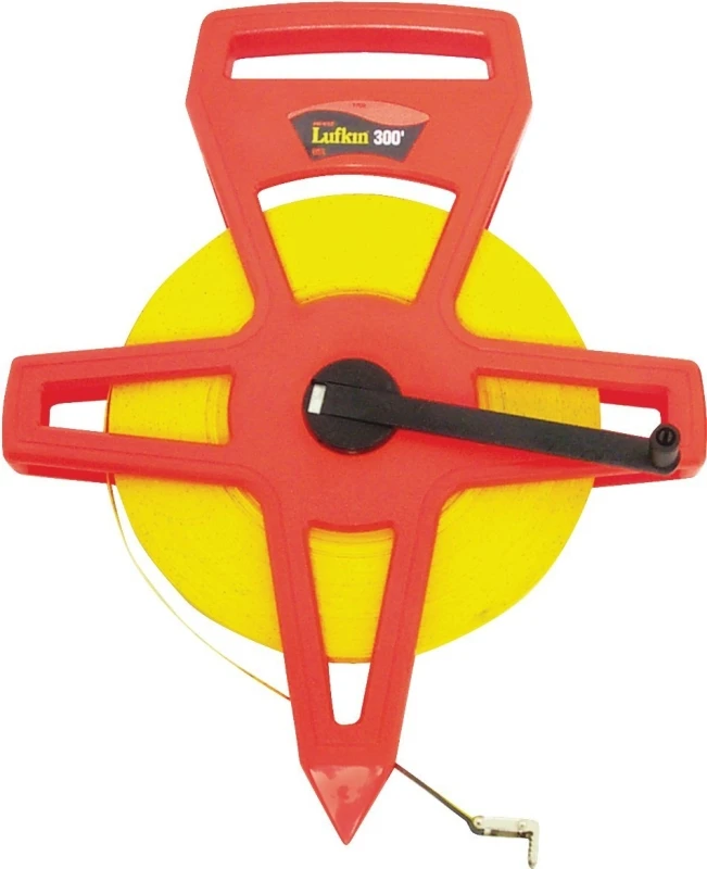 Fe300 300ft X 1/2in High Visibility Fiberglass Long Tape Measure