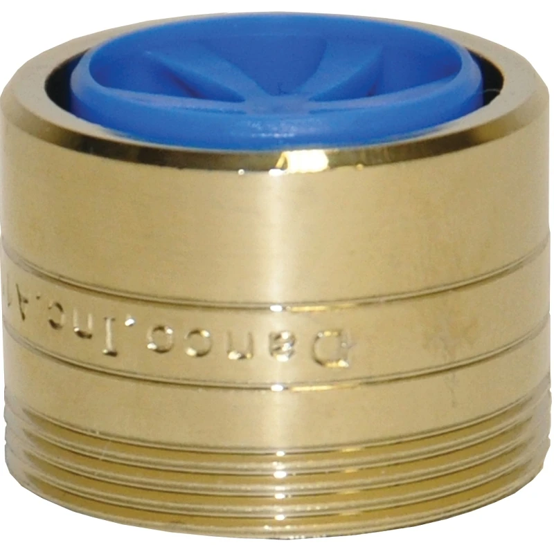 Danco Dual Thread 15/16 in.- 27M x 55/64 in.-27F Polished Brass Faucet Aerator