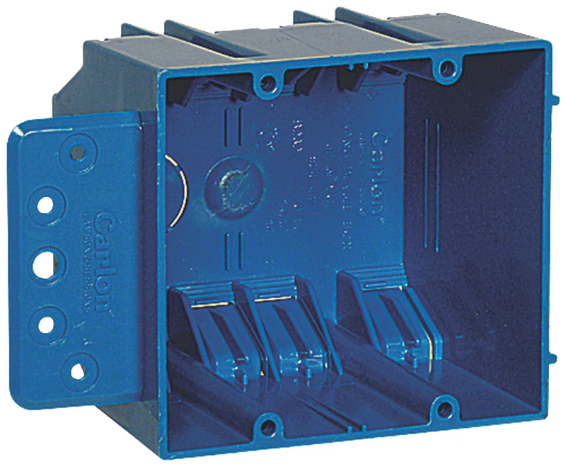 BOX OUTLET PVC 2G SQ NEW WORK