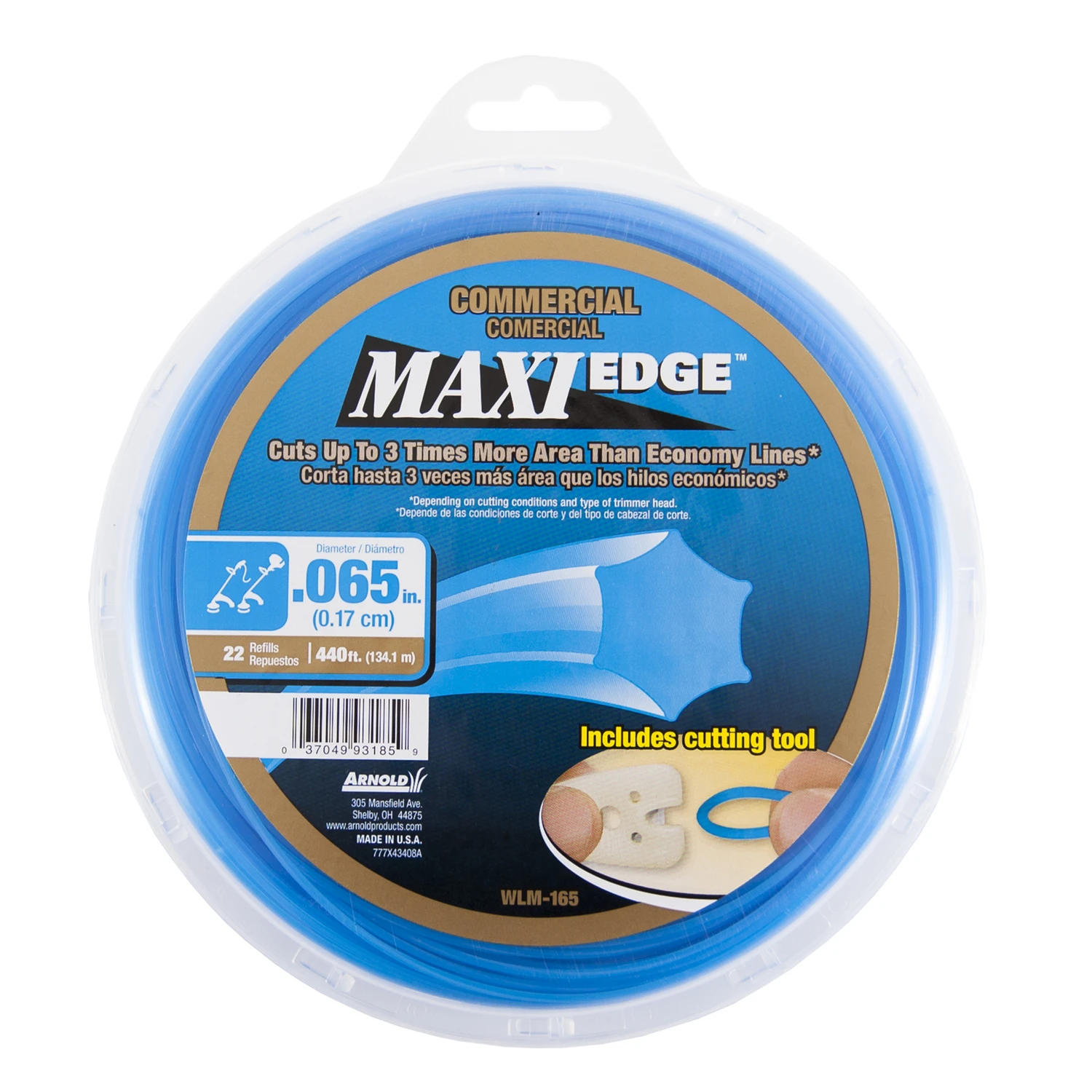 Maxi Edge Commercial Grade .065 In. D X 440 Ft. L Trimmer Line Wlm-165