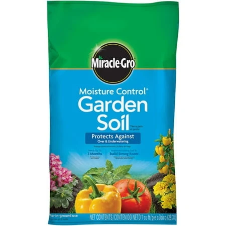 Moisture Control Garden Soil, 1 Cubic Foot Bag For Optimal Plant Growth