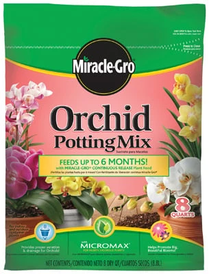 Orchid Potting Mix 8 Quart - Premium Potting Soil For Orchids
