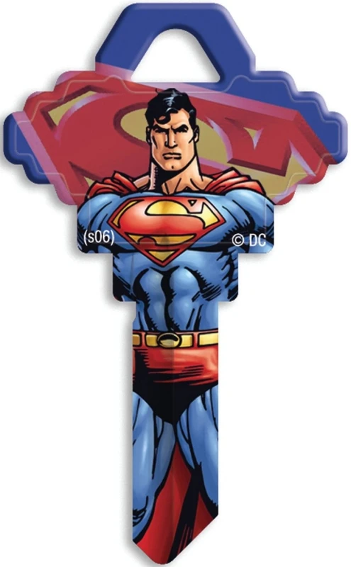 Brass Superman House/entry Key Blank Sc1-sm2 For Schlage Locks