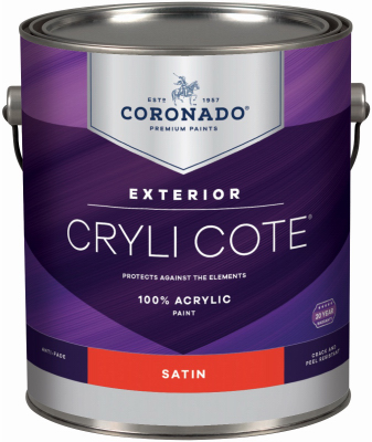 Benjamin Moore Coronado Cryli Cote Gallon Satin Deep Base Acrylic Exterior Paint C410.34.1