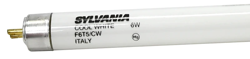 20619 Mini 9 Inch T5 Fluorescent Tube Light Bulb, 6 Watts, Cool White