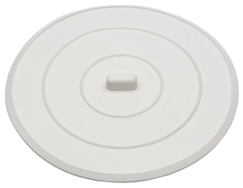5 In. White Rubber Sink Stopper For Kitchen And Bathroom Sinks
