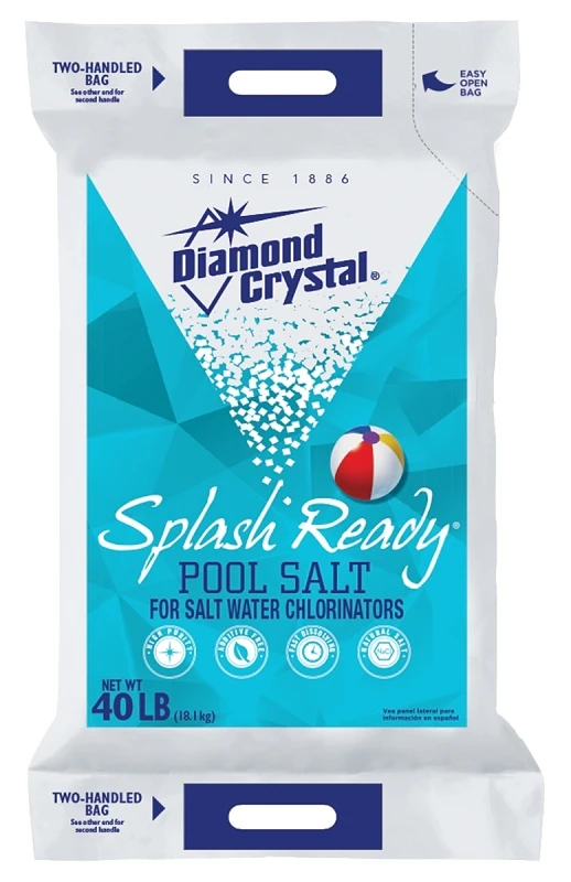 Splash Ready Granule Pool Salt 40 Lb - High Purity For Salt Water Pools