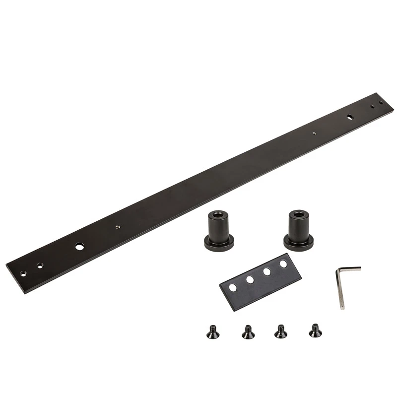 National Hardware Oil Rubbed Bronze Steel Interior Barn Door Hardware Kit