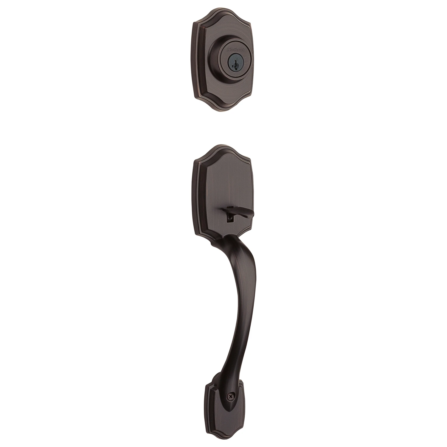 Belleview Handleset With Cove Knob Smartkey, Venetian Bronze Finish