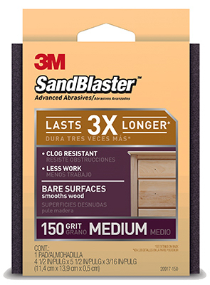 Sandblaster 150-grit Aluminum Oxide Sanding Pad, 4-1/2 In. X 5-1/2 In.