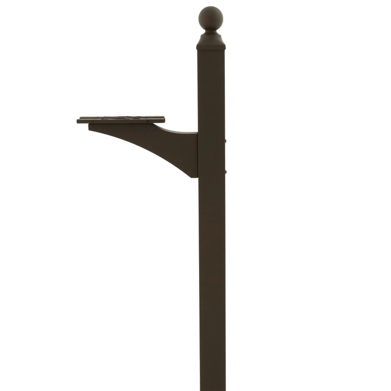 Landover 56.4 In. Powder Coated Bronze Aluminum/steel Mailbox Post