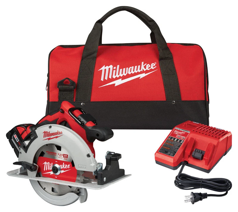 M18 18v 7-1/4 In. Cordless Brushless Circular Saw Kit With Battery & Charger
