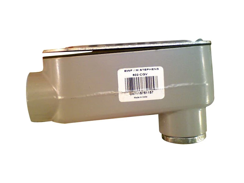 Teddico 602-cgv Type Lb Conduit Body Assembly 1 Inch Threaded Aluminum Gray
