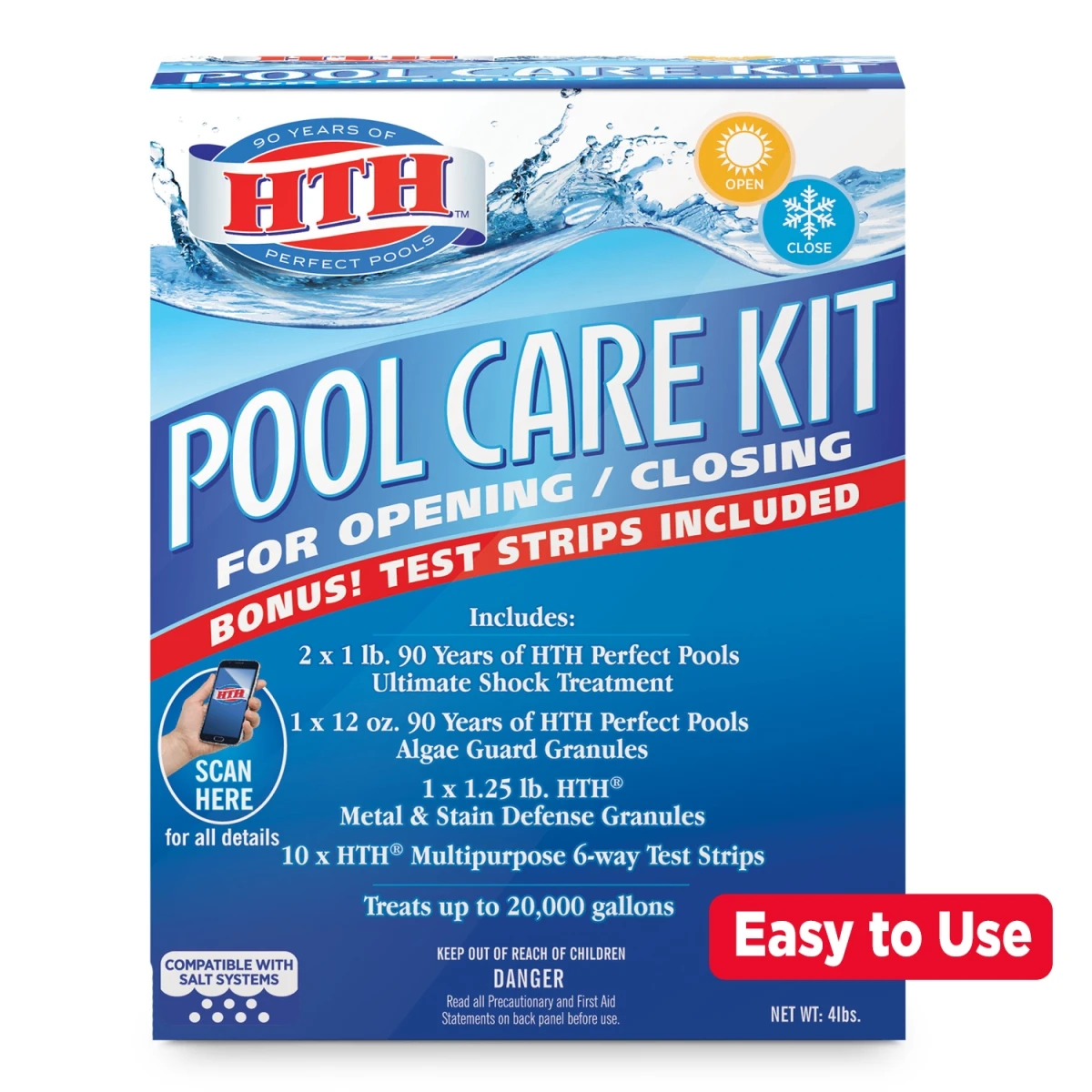 4.87 Lbs. Granule Pool Care Kit For Opening And Closing Pools