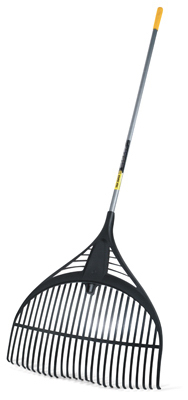 26 Inch Poly Leaf Rake With Vinyl-coated Steel Handle - Collector Series