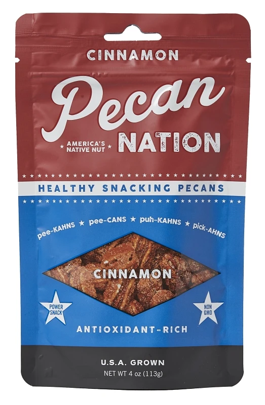Cinnamon Pecans 4 Oz Pouch - Pack Of 8