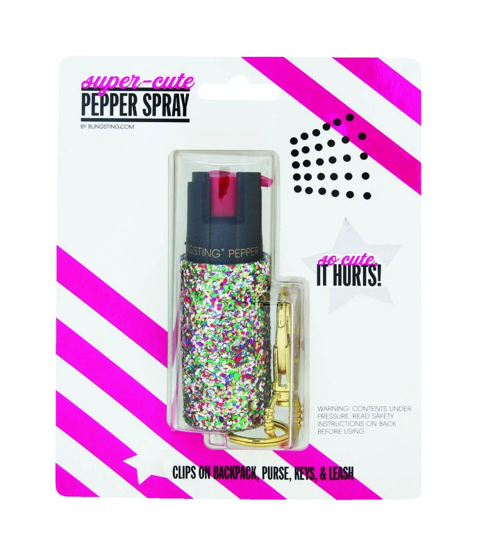 Super-cute Assorted Plastic Pepper Spray With Keychain Clip - Model Scp Cong2