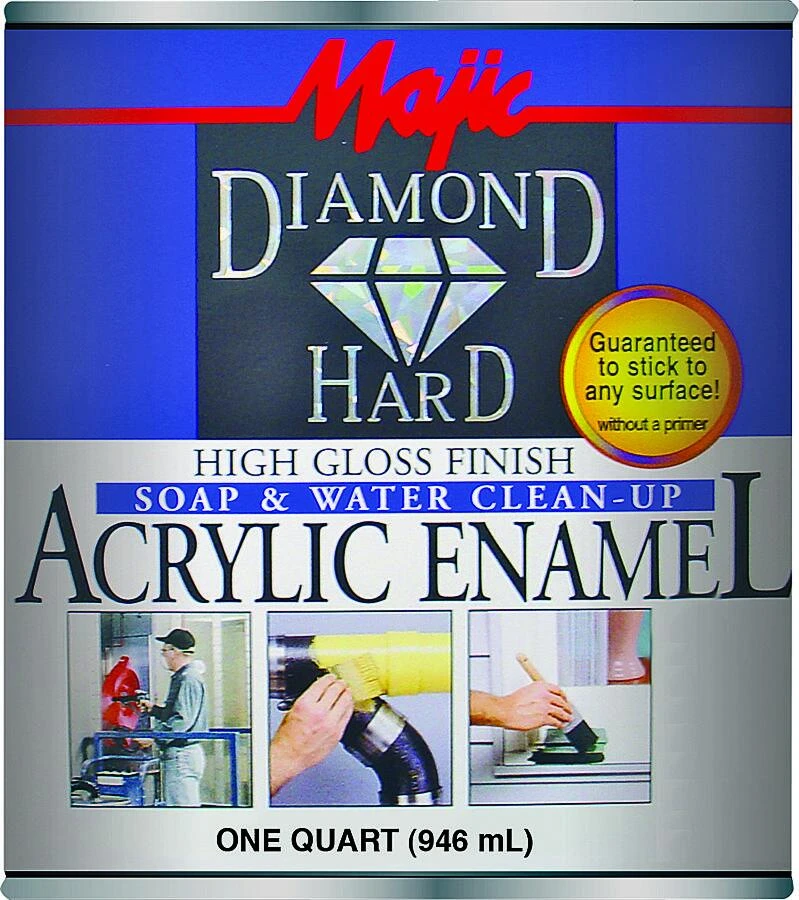 Diamondhard Anti-Rust Acrylic Paint High Gloss Battleship Gray One Quart