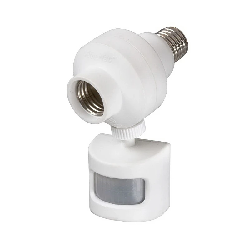 Amertac White Motion Activated Security Light Control 1 pk