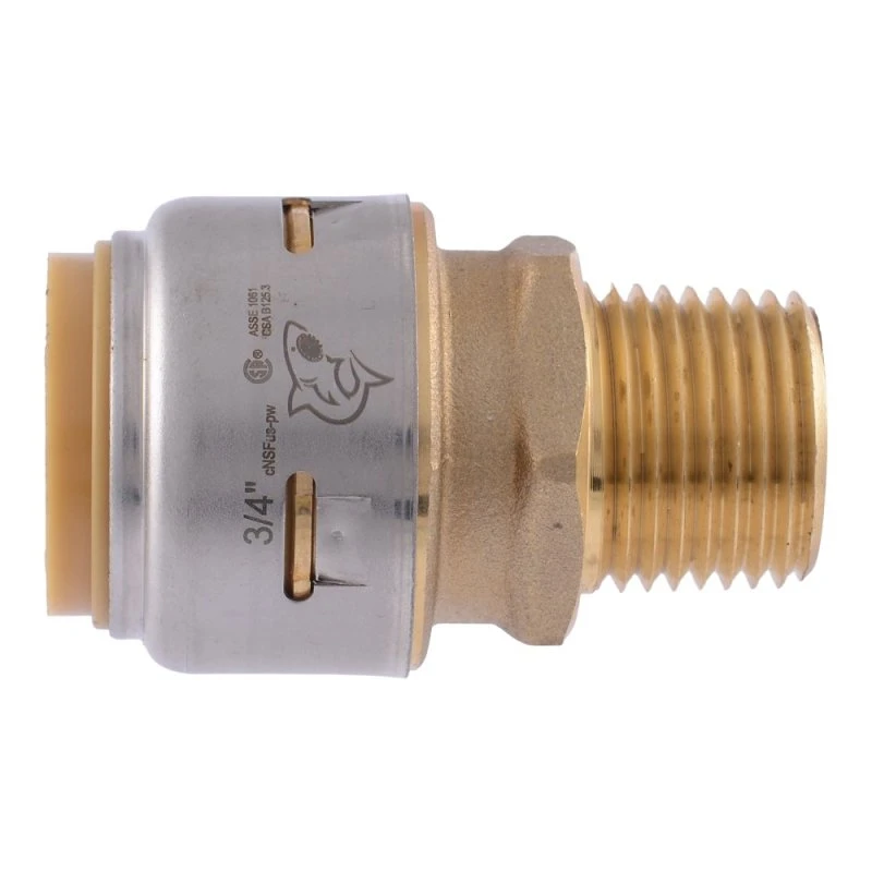 3/4 In. X 1/2 In. Mnpt Brass Push-to-connect Male Adapter Ur138a