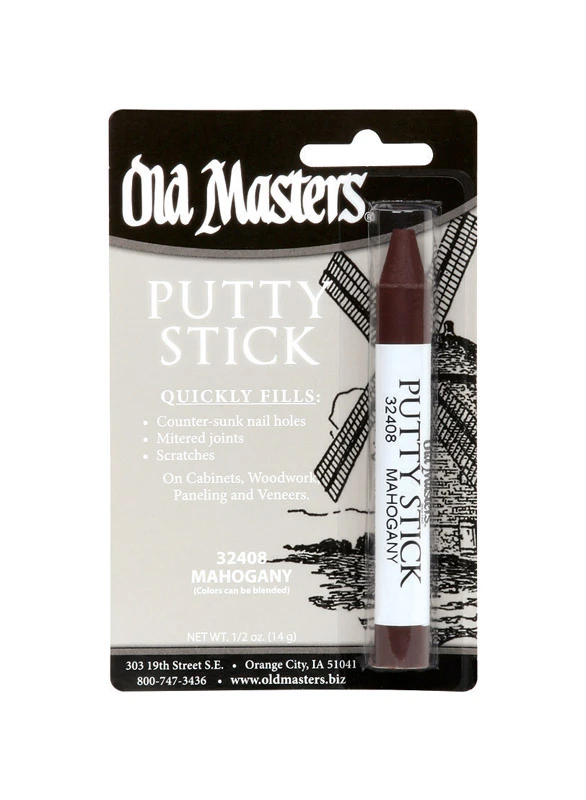 Mahogany Putty Stick 0.5 Oz - Ideal For Wood And Craft Projects