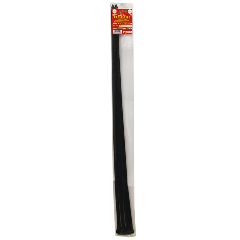 Tool City 40 in. L Black Cable Tie 10 pk