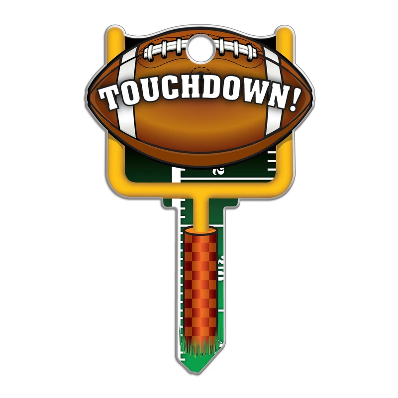 Football Design Decorative House Key Blank Sc1 For Schlage Locks